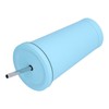 500ML Small Vacuum Coffee Cup Iced Coffee Bottle with Straw