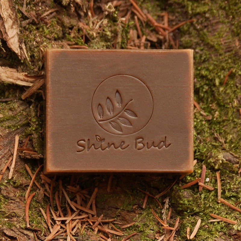 Shinebird pine campfire natural handmade aged Swedish pine tar soap