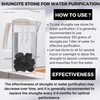 Raw Shungite Stones Crystal Rock, Real Shungite Stones for Water