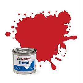 Humbrol 14ml No. 1 Tinlet Enamel Paint 220 (Racing Red Gloss)