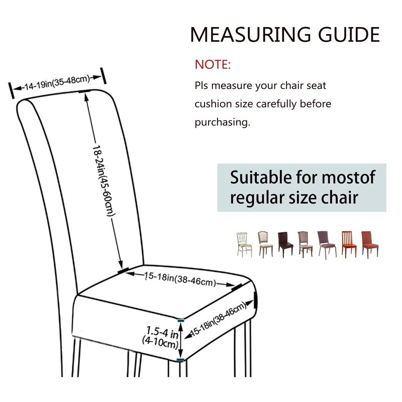 FRKOKRFA Chair Covers, Set of 4, Stretchy Dining Room Chair