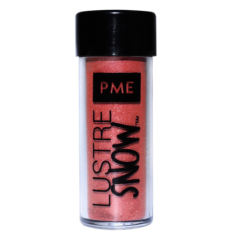 PME Edible Lustre Sprinkle Snow - Red (10g)