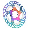 Mountain Bike TitaniumPlated Cooling Disc Brake Rotor 6 Nails Cycling