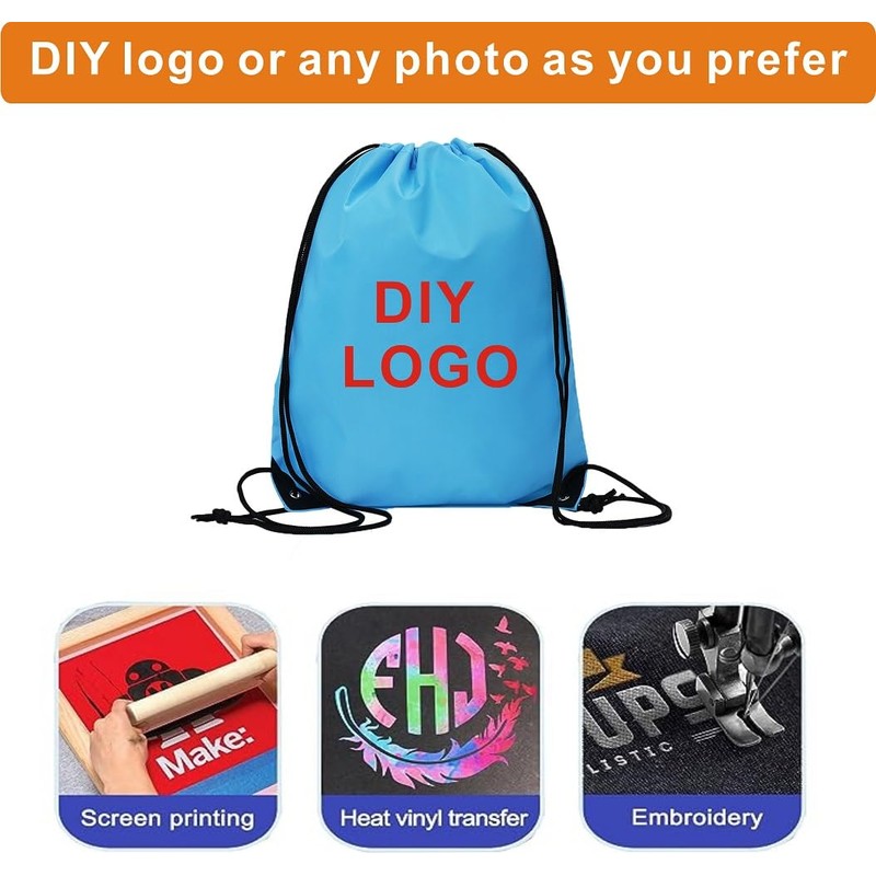 JohahaTim Drawstring Backpack Bulk Draw String Backpack Bags DIY Gym