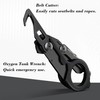 Trauma Shears with Black Holster, 6-in-1 Versatile Trauma Shears Foldable,