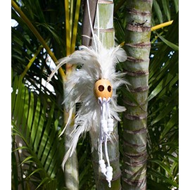 Rainview Creations Miniature Hawaiian Warrior Ikaika Makaki'i Helmets Color White