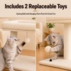 PuzzlePaw Small Cat Tree with Large Top Perch for Indoor