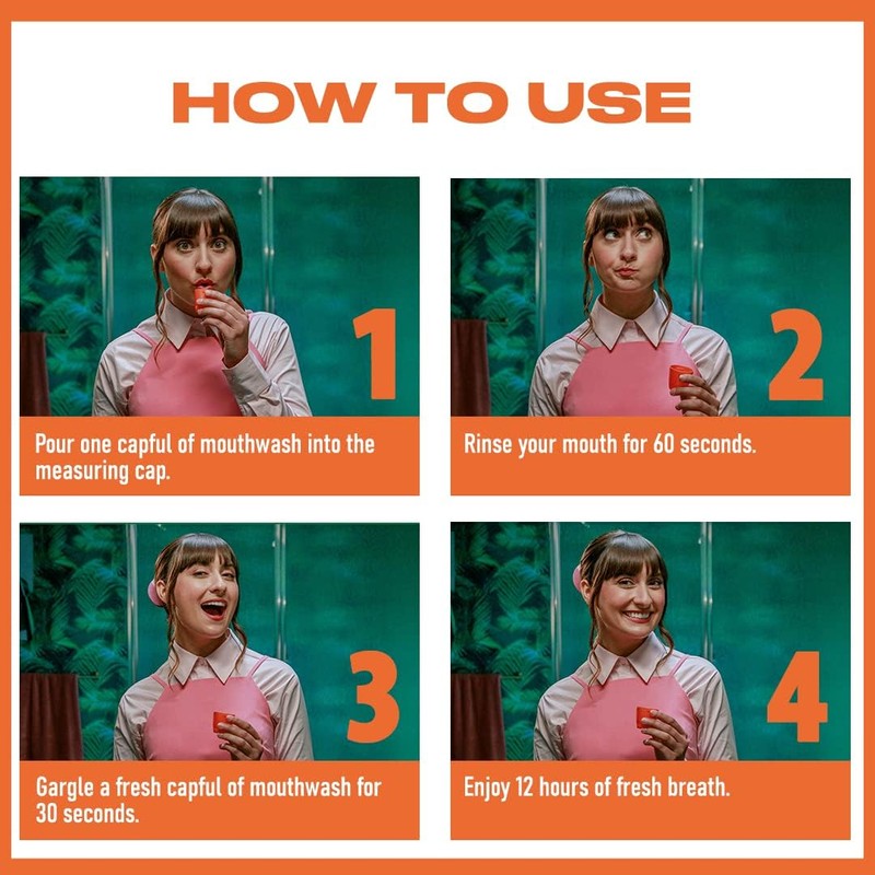 The Breath Co. Mild Mint Oral Rinse, 500 g