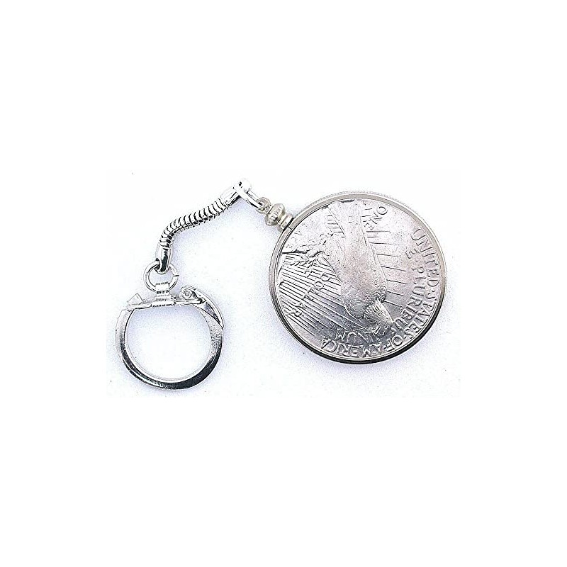 1922 PEACE SILVER DOLLAR KEYCHAIN OLD NEW STOCK STORED FOR