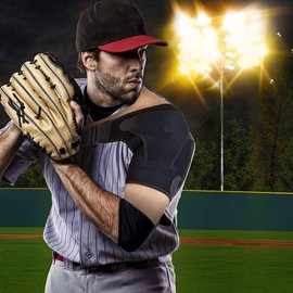 Schulterbandage, Schulterstütze mit Druckpolster, Verstellbare Schulter Unterstützung Bandage, Verstellbar Schulterriemen für Arthritische, Zerrissene Rotatorenmanschette