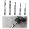 Teocpai 5 Pieces 1/4 Inch Hex Shank Stubby Drill Bit