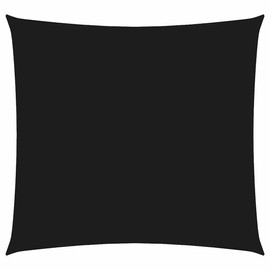 vidaXL Sunshade Sail 2x2 m Black - Square UV-Protective Oxford Fabric Canopy with Stainless Steel Fasteners for Garden, Terrace, Balcony