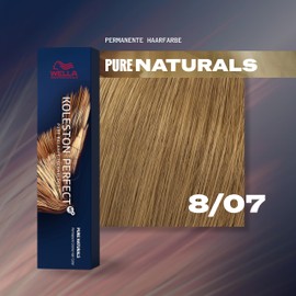 Wella Professionals Wella Koleston Perfect Me KP Pure Naturals 8/07 Light Blonde Natural Brown, Pack of 3