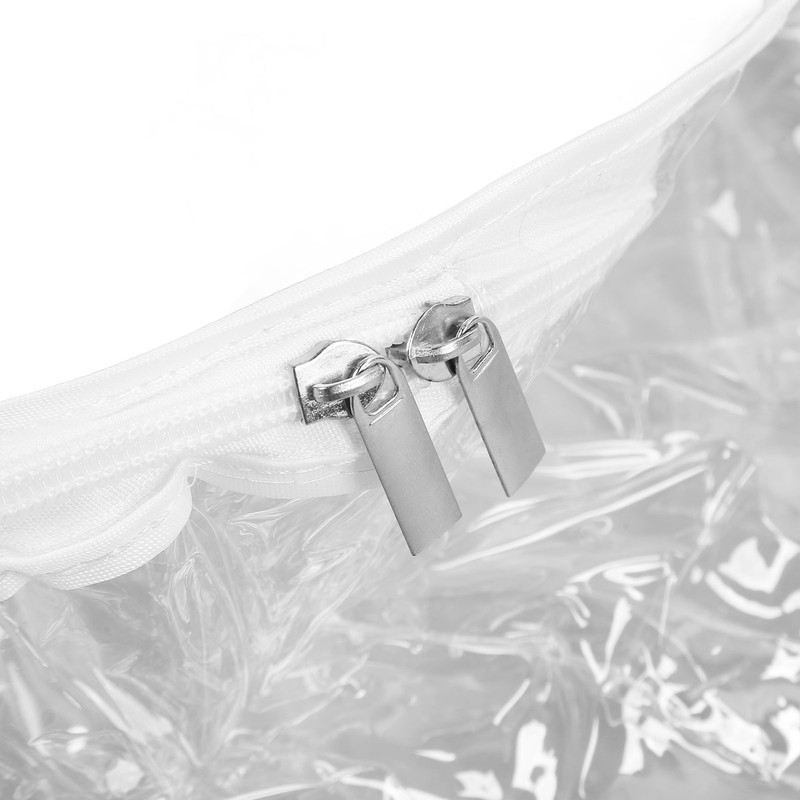 Wreath Storage Bag 60x20cm Thick PVC Reinforced Handle Double Zippers