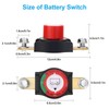 Linkstyle Side Post Battery Disconnect Switch 12-48V 275A Heavy Duty