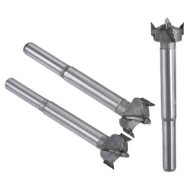 Boxonly 3Pcs Woodworking Hole Opener Drill Bit 16mm+17mm+18mm Forstner Drill Bits Tungsten Carbide Wood Hole Saw Hinge Drilling Boring Bit Cutter