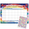A4 Children's Star Reward Chart with 77 Star Stickers, 21cm