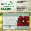 Outsidepride 1000 Seeds Annual Cosmos Sulphureus Red Garden Flower Seeds