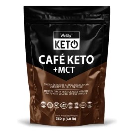 Wellthy Café Keto 360g. Soluble Adicionado Con Mct Clásico                                                                                            