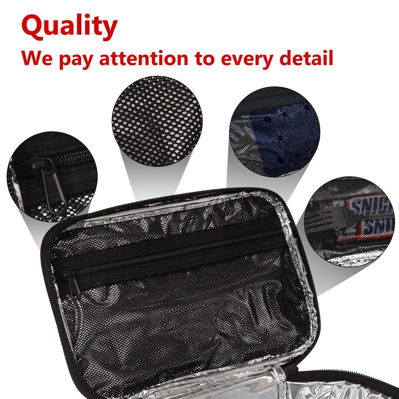 Gloppie Lunch Box Insulated Soft Bag Mini Cooler Tote Food