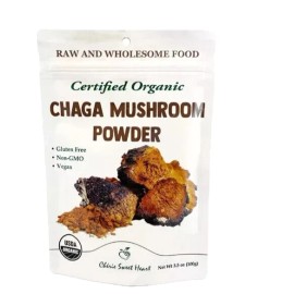 Cherie Sweet Heart Certified Organic Chaga Mushroom Powder Tea Supplement 3.5 oz