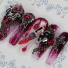 Halloween Horror Homemade Nail Tips - Water Drops / 할로윈