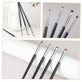 FOMIYES 4pcs Portable Eyeliner Brush Set for Women Precision Eye Makeup Applicators Soft Bristle Design for Effortless Application for Travel and Everyday Use