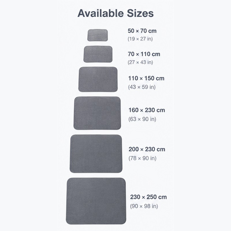 Waterproof Washable Bed Pad for Mattress Protection – Soft Flannel