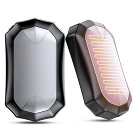 Hand Warmers Rechargeable 2 Pack - Magnetic Electric Hand Warmer 3 Heating Modes Reusable Portable Pocket Heater for Women Men Outdoor Fishing Golf Hunting Camping, Silver