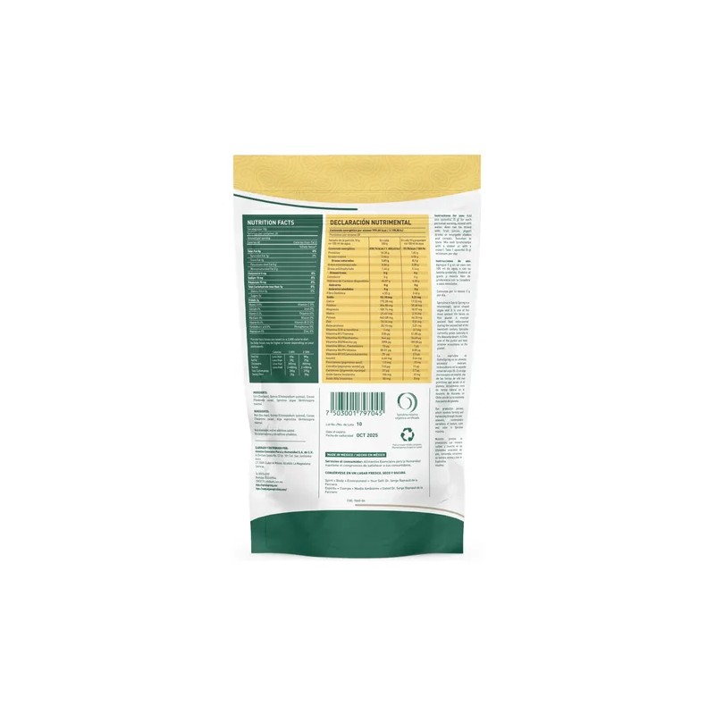 1 Bolsa De 200grs C/u. De Alga Spirulina + Quinoa