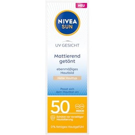 NIVEA SUN Cream UV face matting tinted light skin type LF50 50 ml