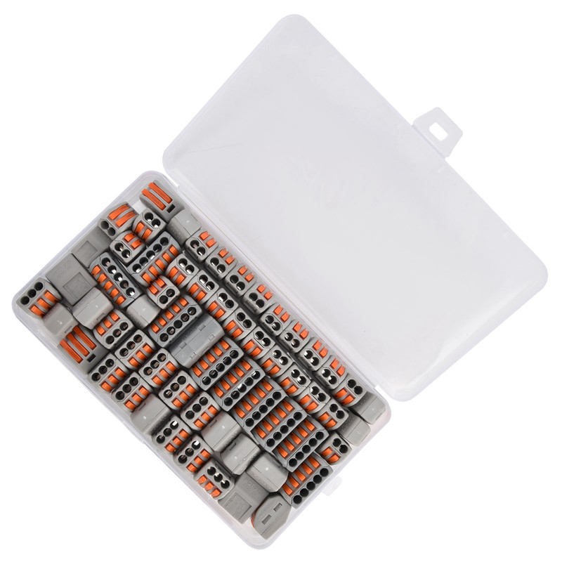 60Pcs Lever Nuts Quick Connect Wire Connector Conductor PCT‑212 ‑