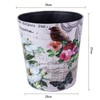 Lingxuinfo Scakbyer Small Trash Can Wastebasket, PU Leather Decorative Trash