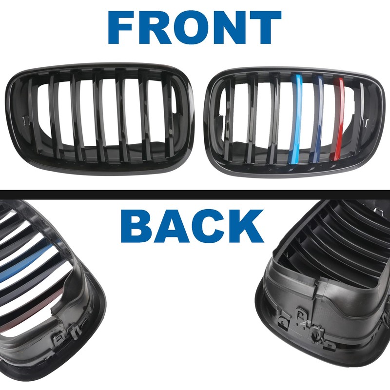 BILLDIO Front Grill Color Grille For 2007-2014 X5 E70 X6