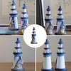 Ciieeo 1pc Lighthouse Outdoor Decor: Garden Lighthouse - Nautical Decor