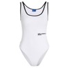 Karl Lagerfeld Jeans Women's Ribbed Body Vest, White, XS