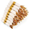 Neatiffy 50 Pack Disposable Gold Plastic Silverware Set, Pre Rolled