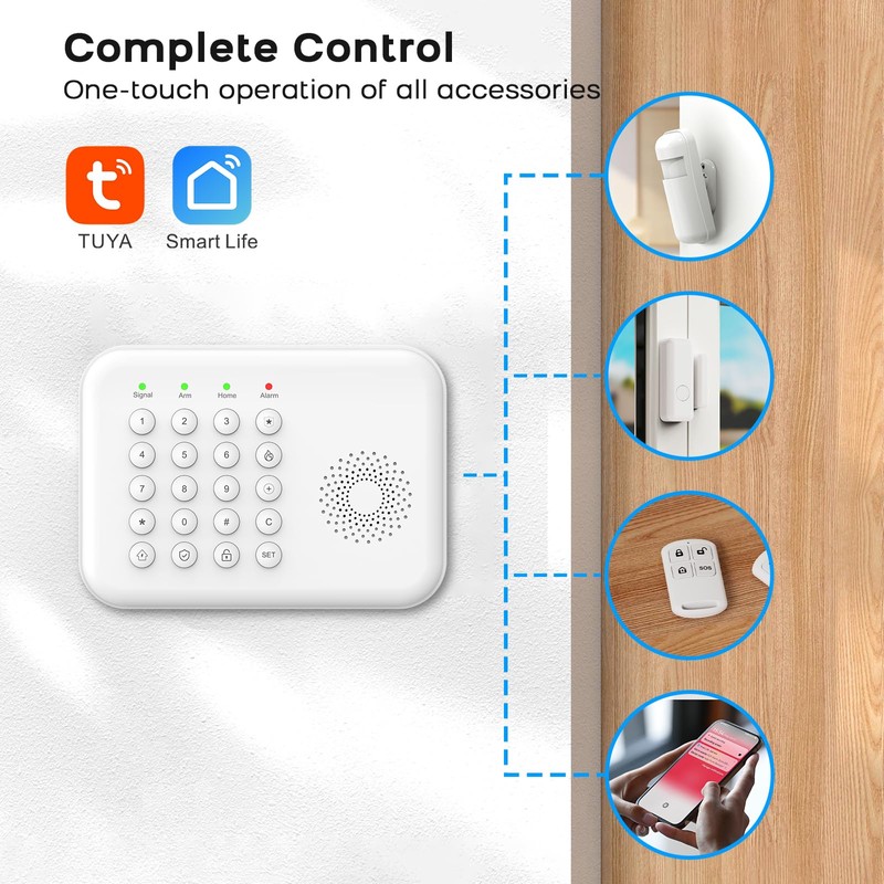 PGST Home Alarm System, Alarm System for Home Security 9-Piece
