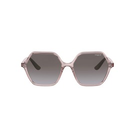 Vogue Eyewear Women's VO5361S Hexagonal Sunglasses, Transparent Pink/Violet Gradient, 55 mm