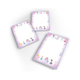 Junapack 12 Mini Notepads Ballerina Unicorn Party Bags for Children's Birthday Party Favours for Girls / A7 Format