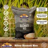 Rani Silver White Basmati Rice Extra Long Aged 4-Pound Bag,