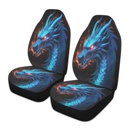 YETTASBIN Dragon Front Car Seat Cover, Non-Slip Stain Water Resistant Breathable Car Seat Protector Universal Fits SUV, Auto Cars, Truck, 1 Pack