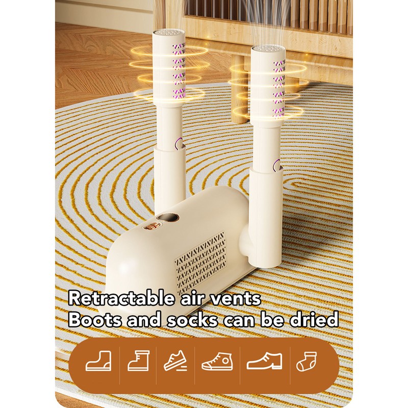 Folding Portable Shoe Dryer Home UV Deodorizing Shoe Dryer Retractable