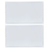 Solid White Flag Patch Pure Color Blank PVC Rubber Hook
