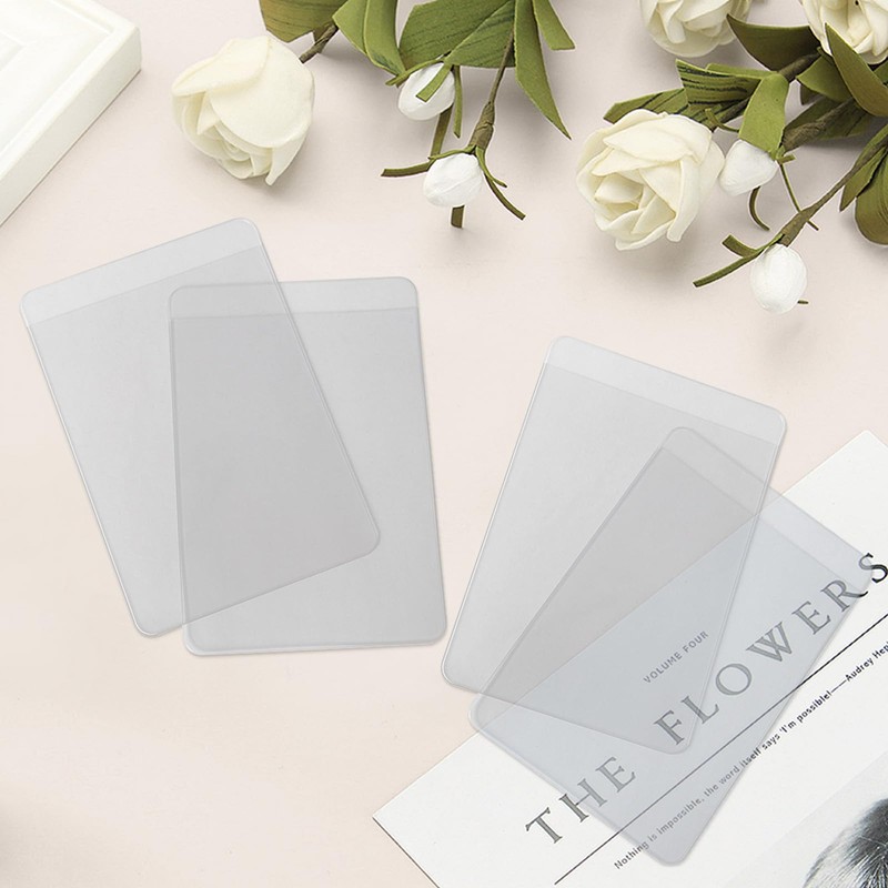 10Pcs Pocket Boutonniere Plastic Sleeve,Transparent Boutonniere Pocket Holder Square