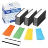 50 Pack "C" Channel Magnetic Label Holders 1x3 with 100