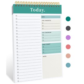 CICPAP To Do List Notepad - To Do List Notebook for Work with 52 Sheets, Undated Daily Planner Perfect for Enhanced Productivity and Goal Achievement - Green