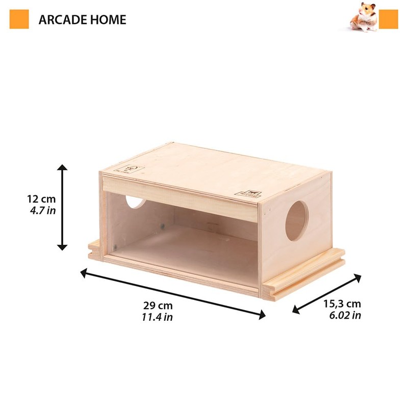 Ferplast Hamster House, Mouse House, Accessory for Hamster Cage, Hamster