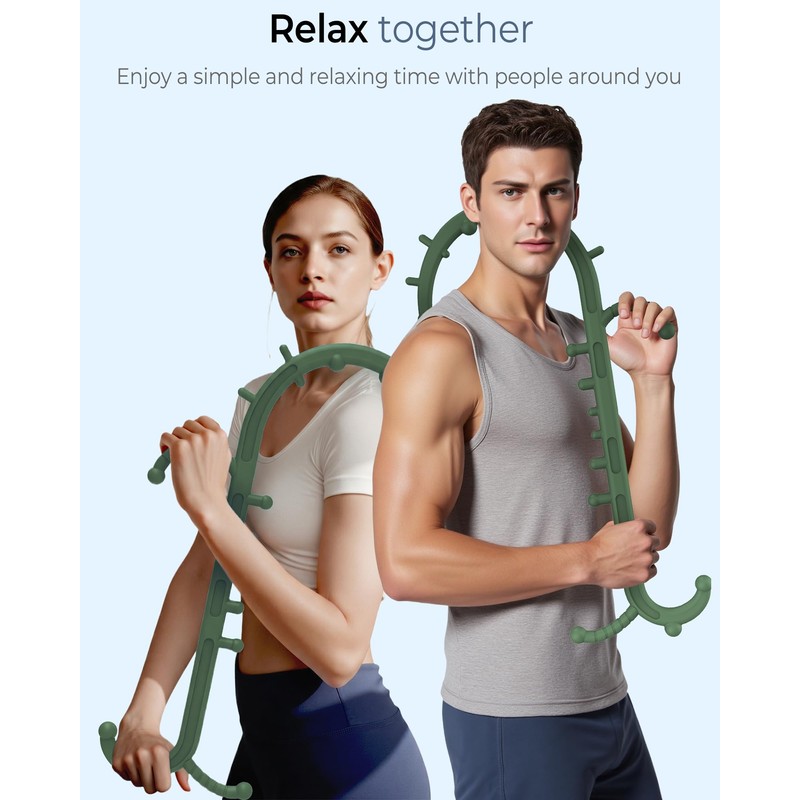 Back and Neck Massager for Pain Relief Deep Tissue, Upgraded
