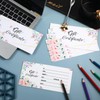 50 Pieces Floral Blank Certificate Cards Certificate Vouchers 3.5 x